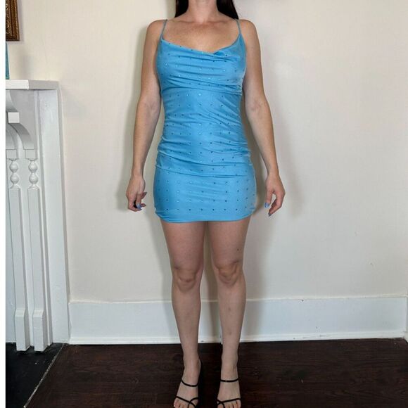 Hello Molly ad For Me Mini Dress Blue Size 6 NWT - Picture 4 of 5